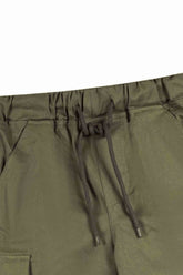 Boy  Brown Cotton  Cargo Shorts(Knee Length)